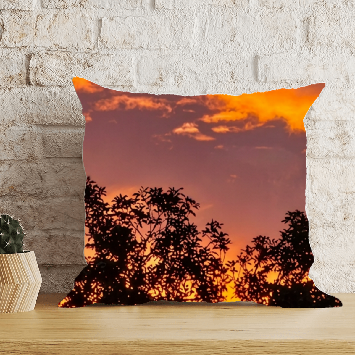 Scenic Pillow Mfg. offers this scenic 19 inch x 19 inch pillow of a spectacular sunset from the Mt. Laguna Mountains in Southern California. Order today!